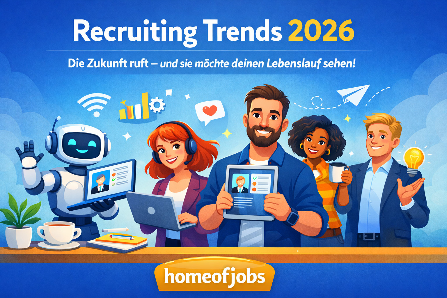 Recruiting Trends 2026: Die Zukunft ruft – und sie möchte bitte deinen Lebenslauf sehen